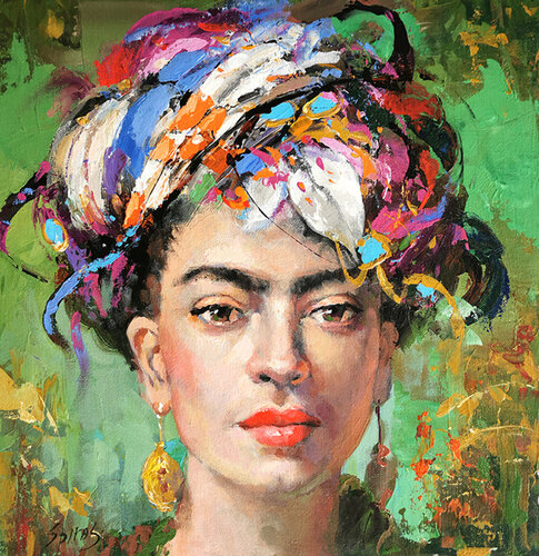Frida's Youth by Dmitry Spiros, Painting for Sale on Select