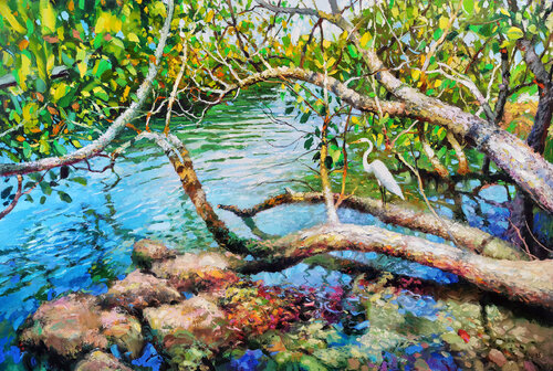 Garza by Dmitry Spiros, Painting for Sale on Select