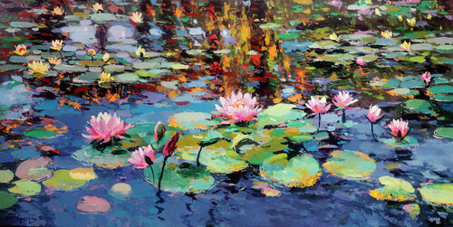 Old pond 3 von Dmitry Spiros, Malerei kaufen auf Select