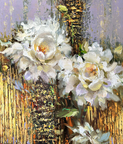 Flowers composition #18 by Dmitry Spiros, Painting for Sale on Select