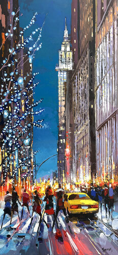 Midnight City Pulse 3 by Dmitry Spiros, Painting for Sale on Select