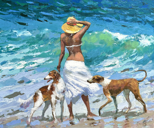 Under the Caribbean Sun by Dmitry Spiros, Painting for Sale on Select