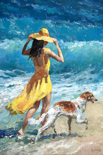 Warm caribbean wind by Dmitry Spiros, Painting for Sale on Select