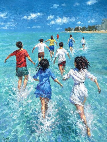 When the Sea Was the Whole World by Dmitry Spiros, Painting for Sale on Select