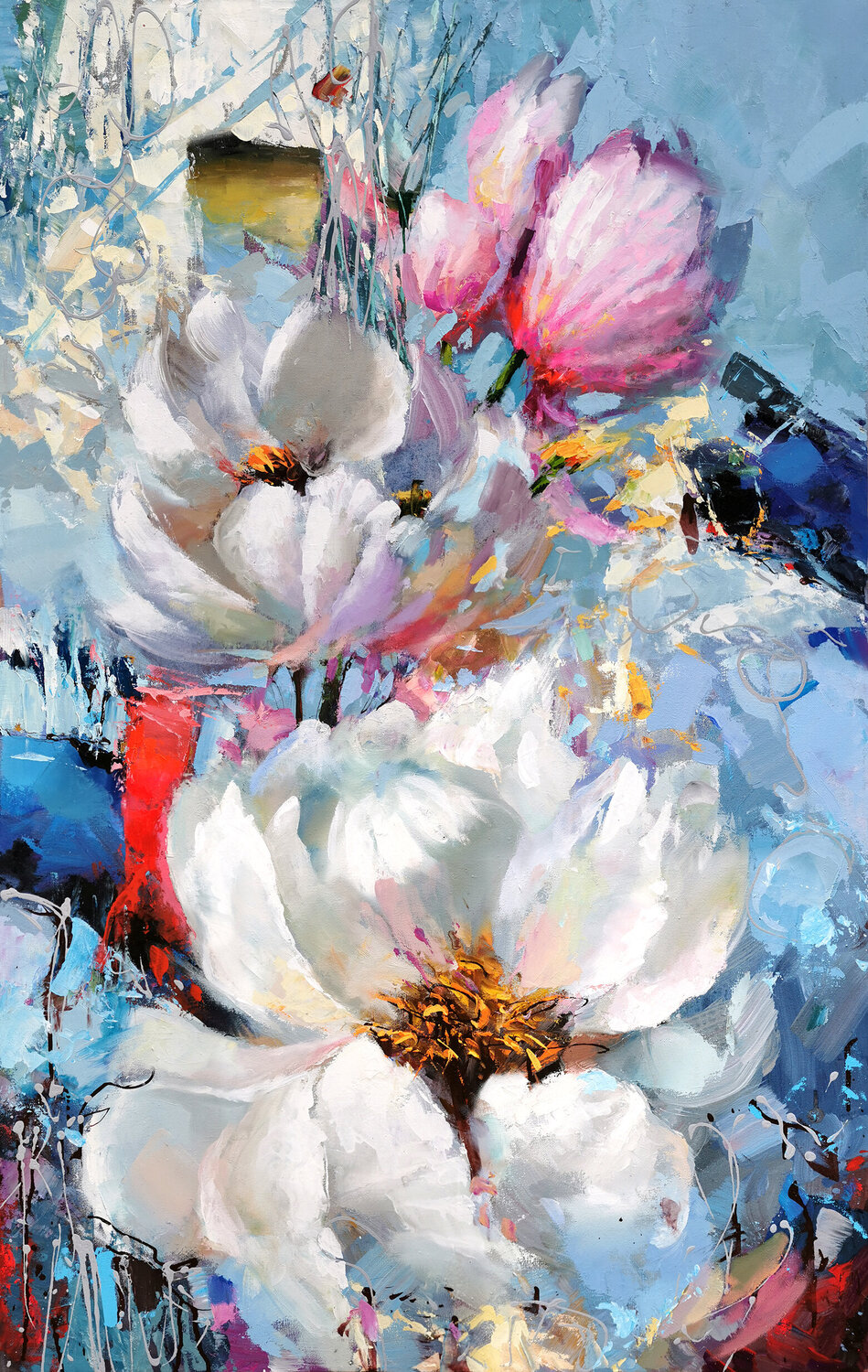 Flowers composition #13 Dmitry Spiros Original painting for sale