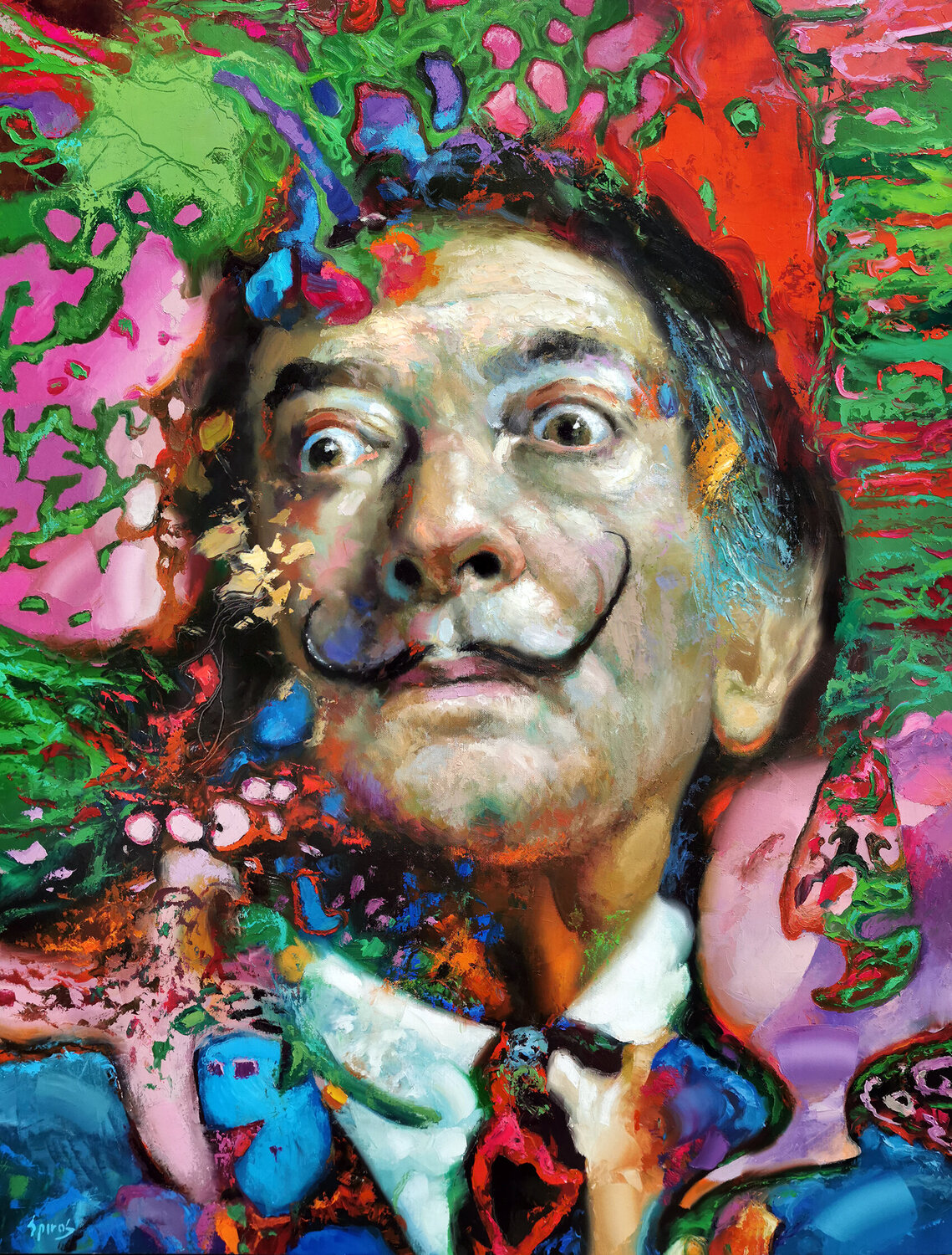 Salvador Dali Dmitry Spiros Original painting for sale