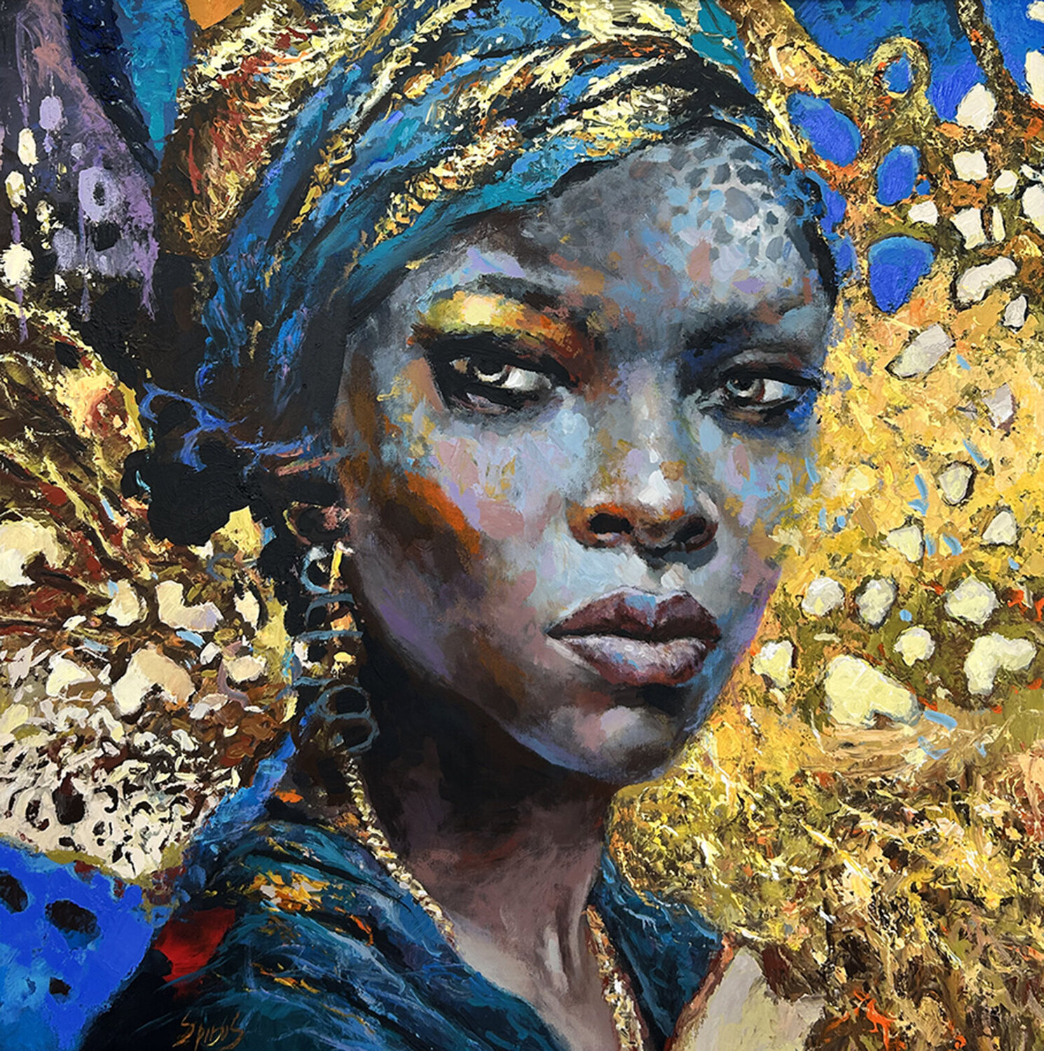 Imani Dmitry Spiros Original painting for sale
