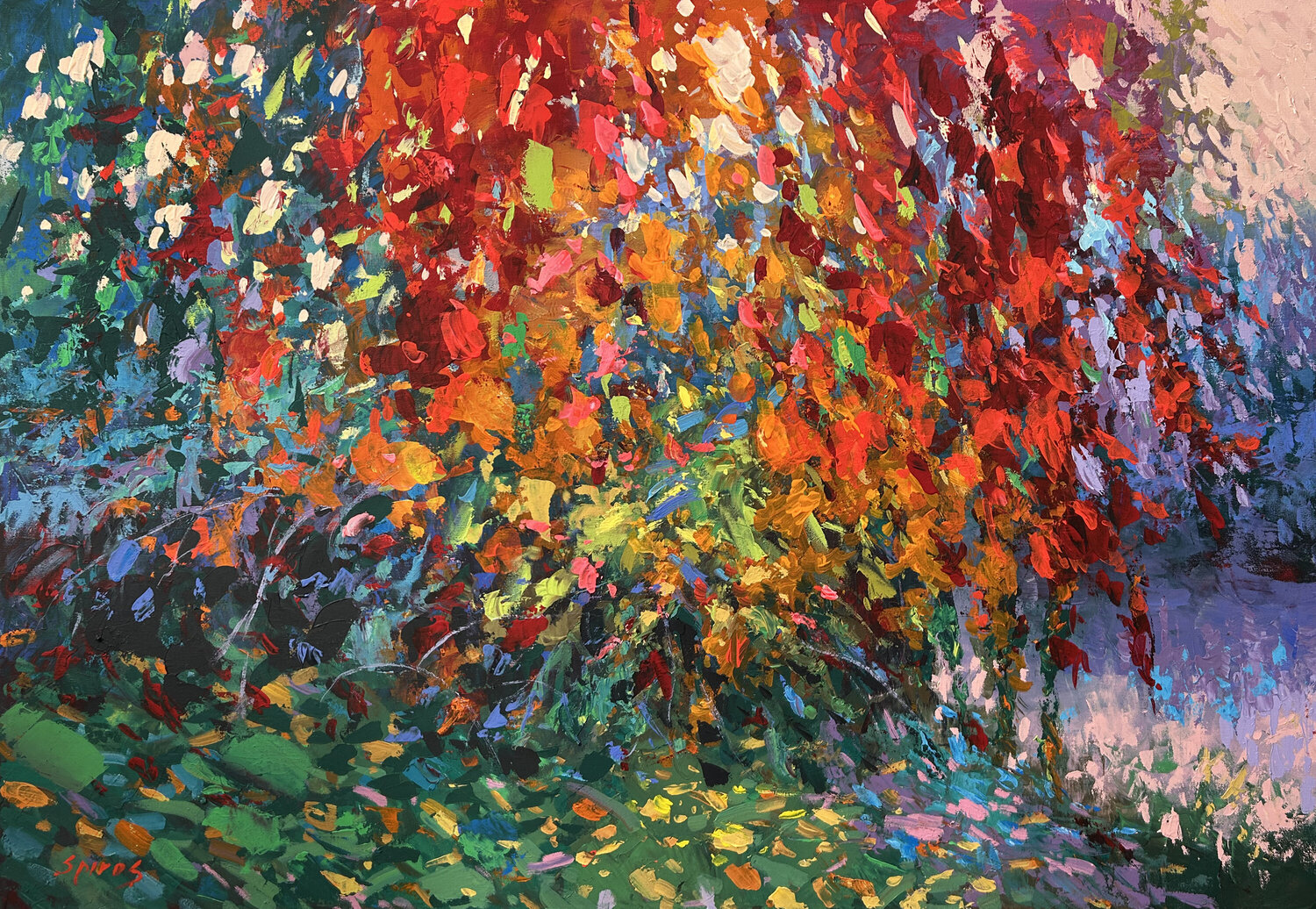 Autumn october Dmitry Spiros Original painting for sale
