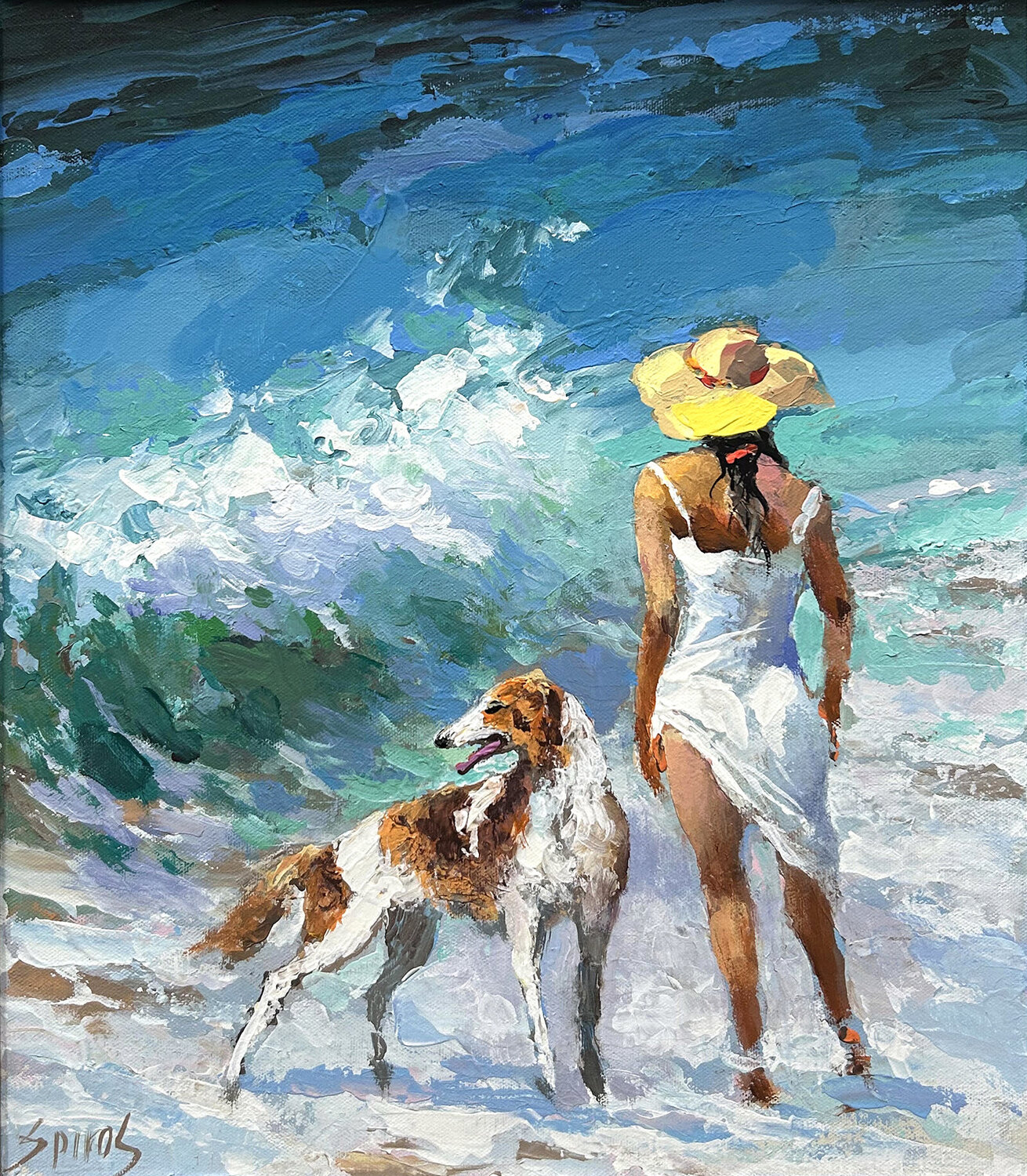 Sea wind 2 Dmitry Spiros Original painting for sale