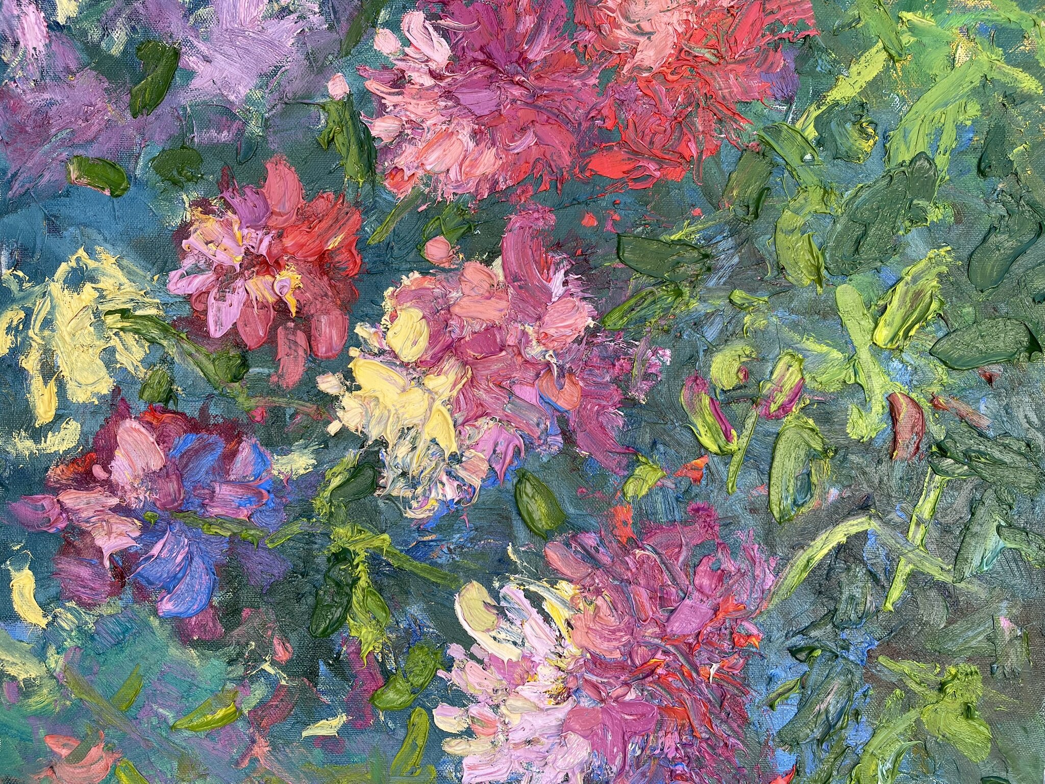 Piones in the garden