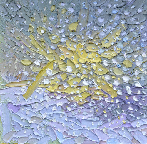 Flying snow by Olga Bezhina, Painting for Sale on Select