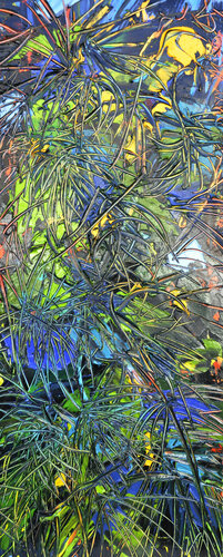 Green energy by Olga Bezhina, Painting for Sale on Select