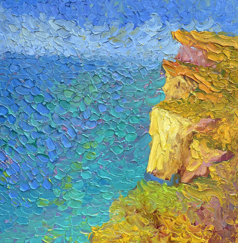 The blue distance by Olga Bezhina, Painting for Sale on Select