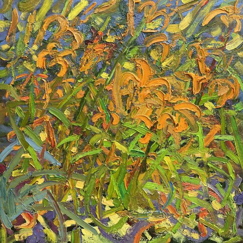 Daylily Flower by Olga Bezhina, Painting for Sale on Select