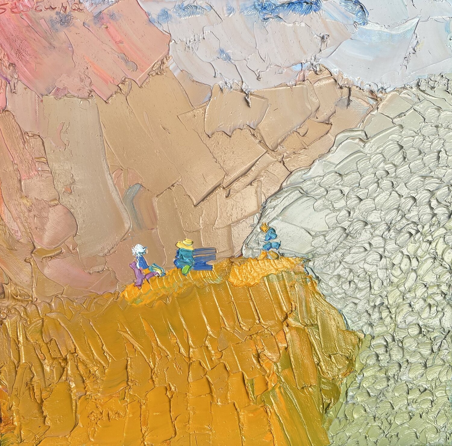 Above the sea Olga Bezhina Original painting for sale