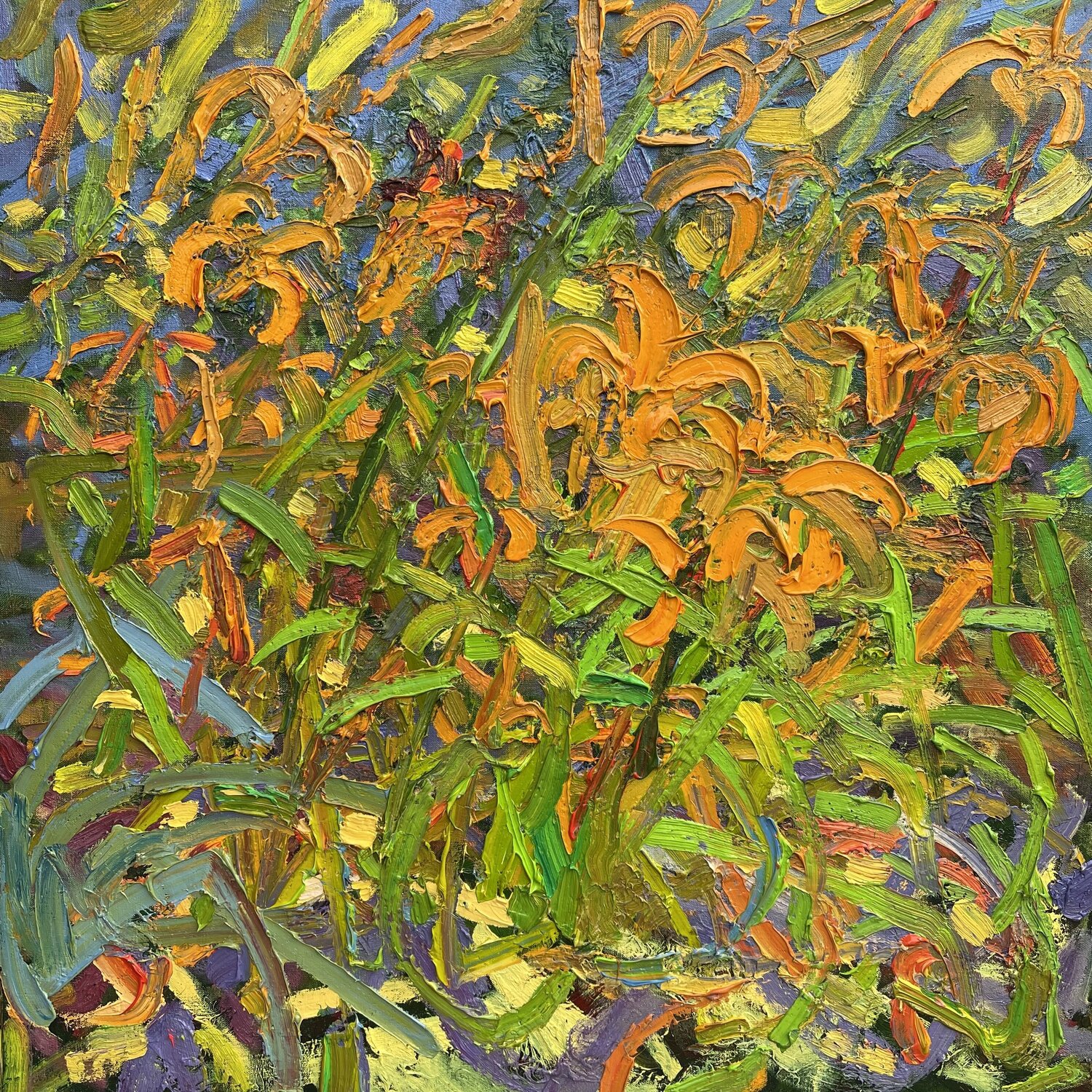Daylily Flower Olga Bezhina Original painting for sale