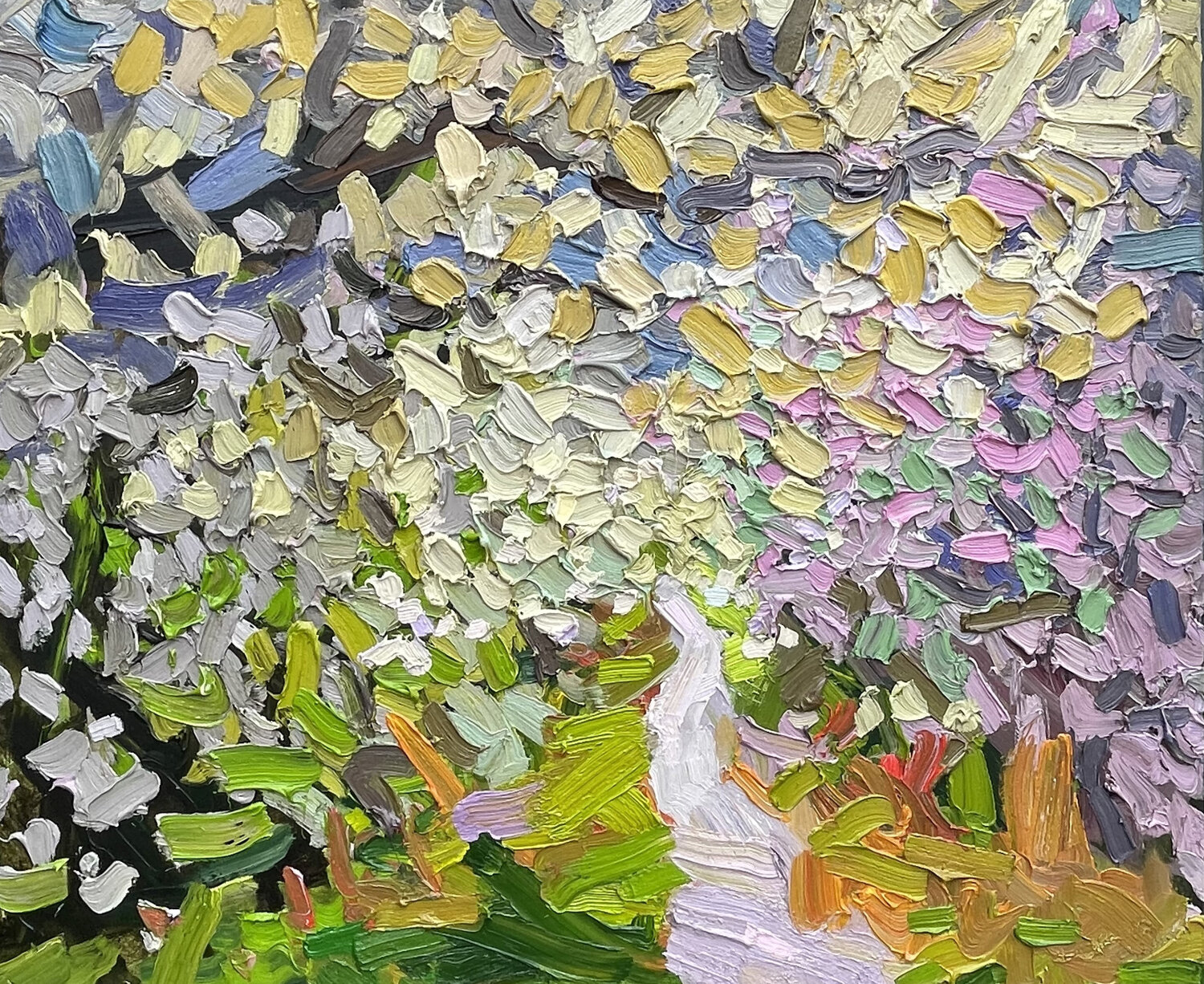 Blooming Alley Olga Bezhina Original painting for sale