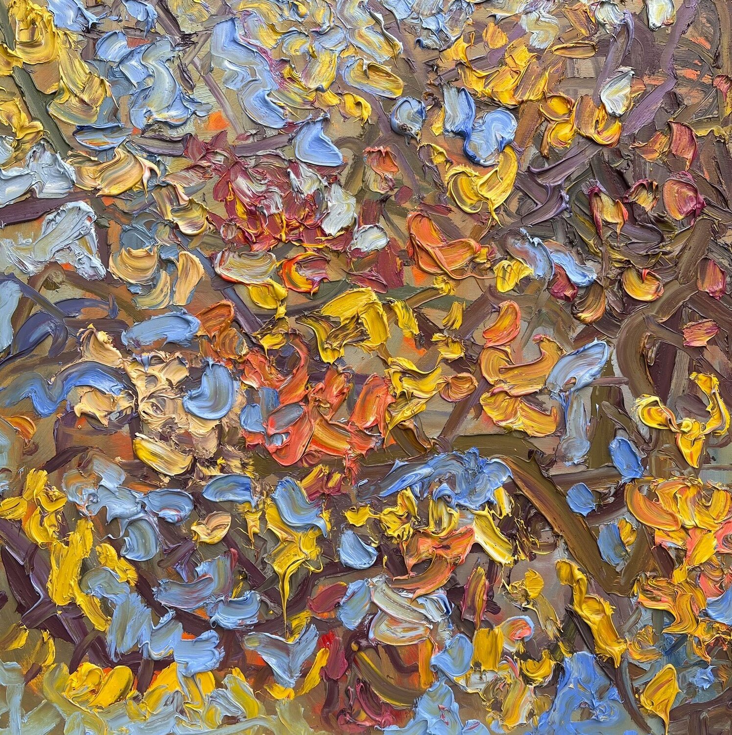 Texture of Autumn Olga Bezhina Originalgemälde zu verkaufen