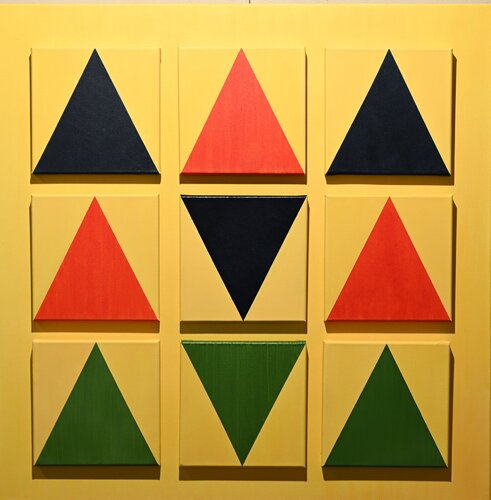 Carré magique 9 by Grégoire Bellwald, Painting for Sale on Select