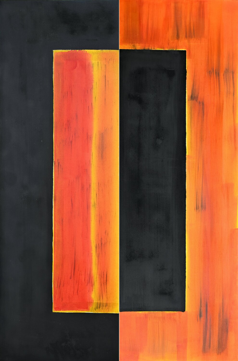 Solid and liquid earth Grégoire Bellwald Original painting for sale