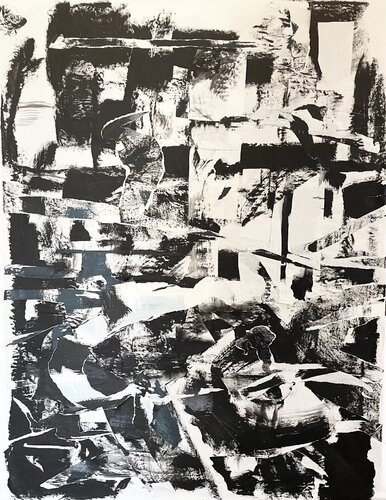The light shone in darkness by Alistair Tillen, Painting for Sale on Select