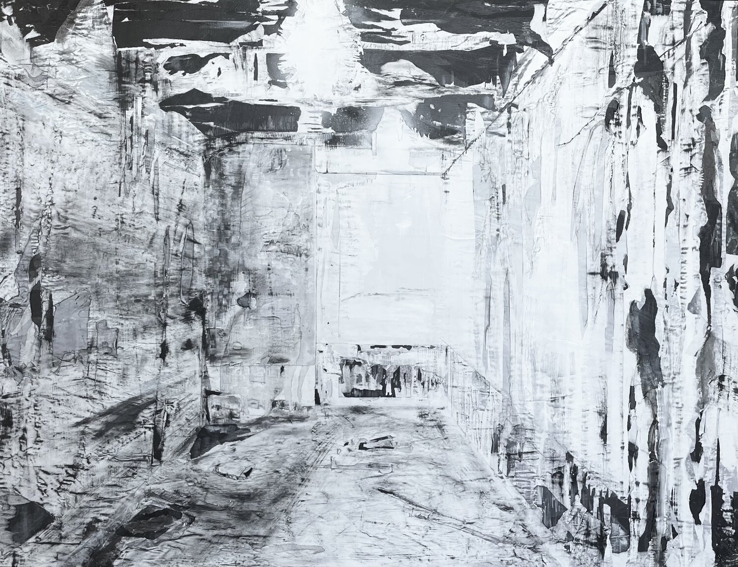 Auschwitz Alistair Tillen Original painting for sale
