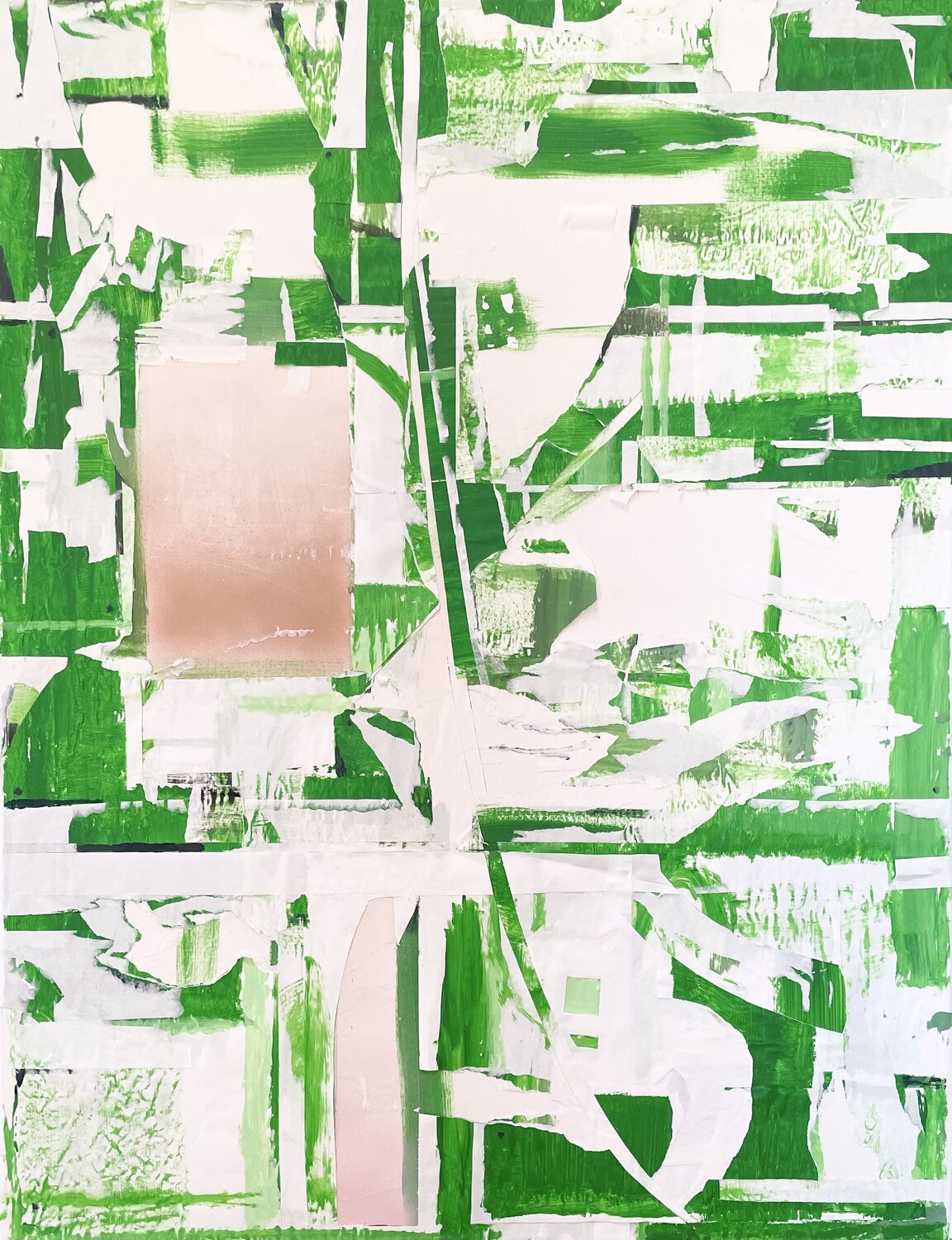 In the Crowd a Flash of Green Alistair Tillen Original painting for sale