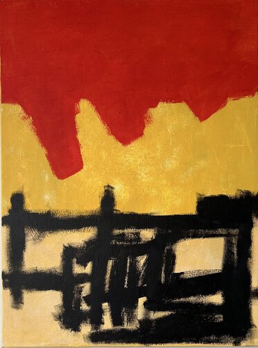 On Stage Series -  Encounter - Begegnung by Tom Schmid, Painting for Sale on Select