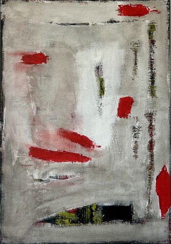 Traces of red by Tom Schmid, Painting for Sale on Select