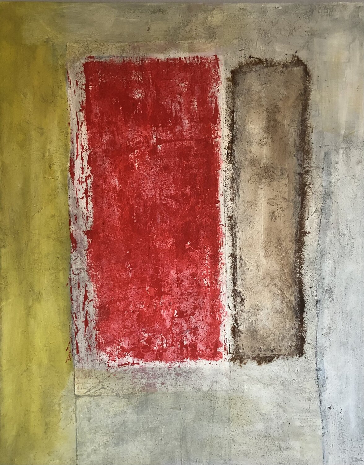 an old wall could tell many stories Tom Schmid Original painting for sale