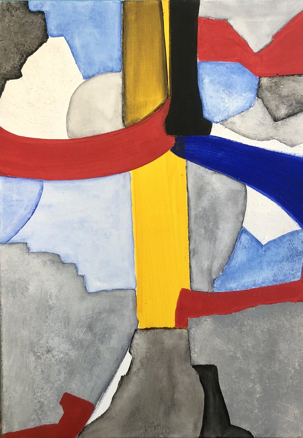 Yellow River II Tom Schmid Original painting for sale