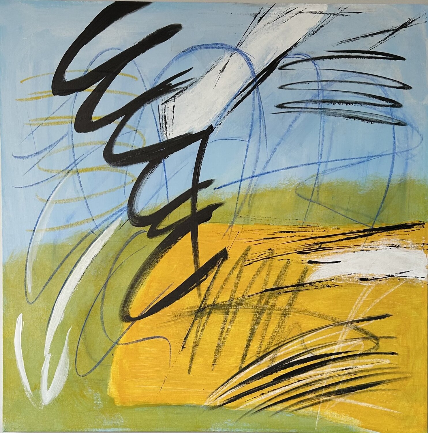 Laissez-faire Tom Schmid Original painting for sale