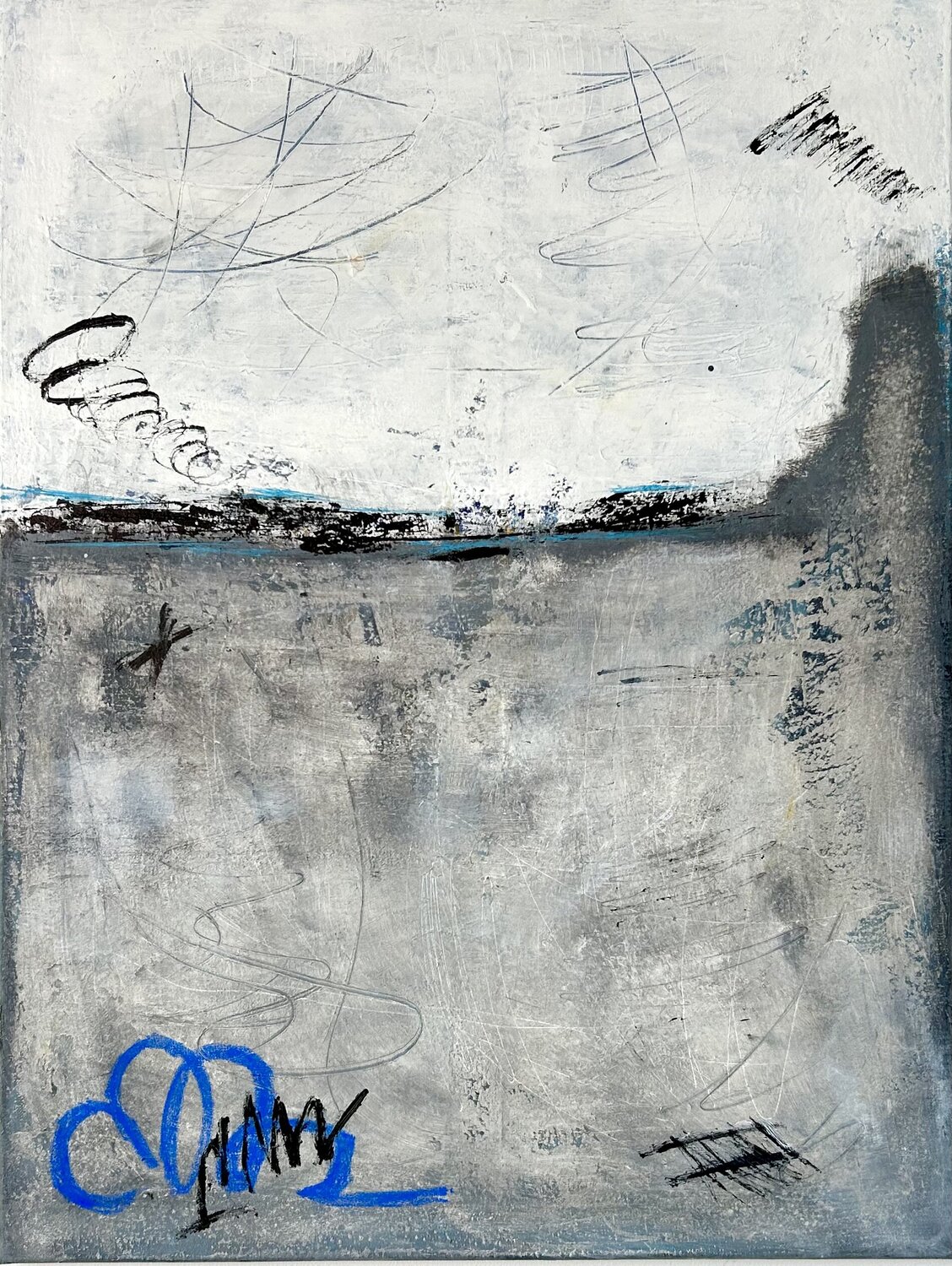Between yesterday and tomorrow Tom Schmid Original painting for sale