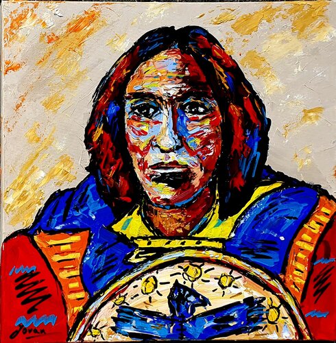 Chief Crazy Horse von Jovan Srijemac, Malerei kaufen auf Select