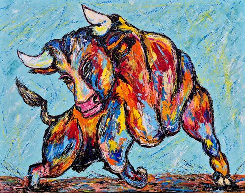 Tor, Strong Bull von Jovan Srijemac, Malerei kaufen auf Select