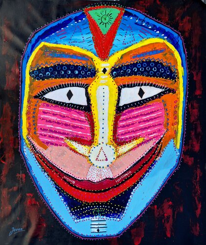 Mask of good Spirit von Jovan Srijemac, Malerei kaufen auf Select