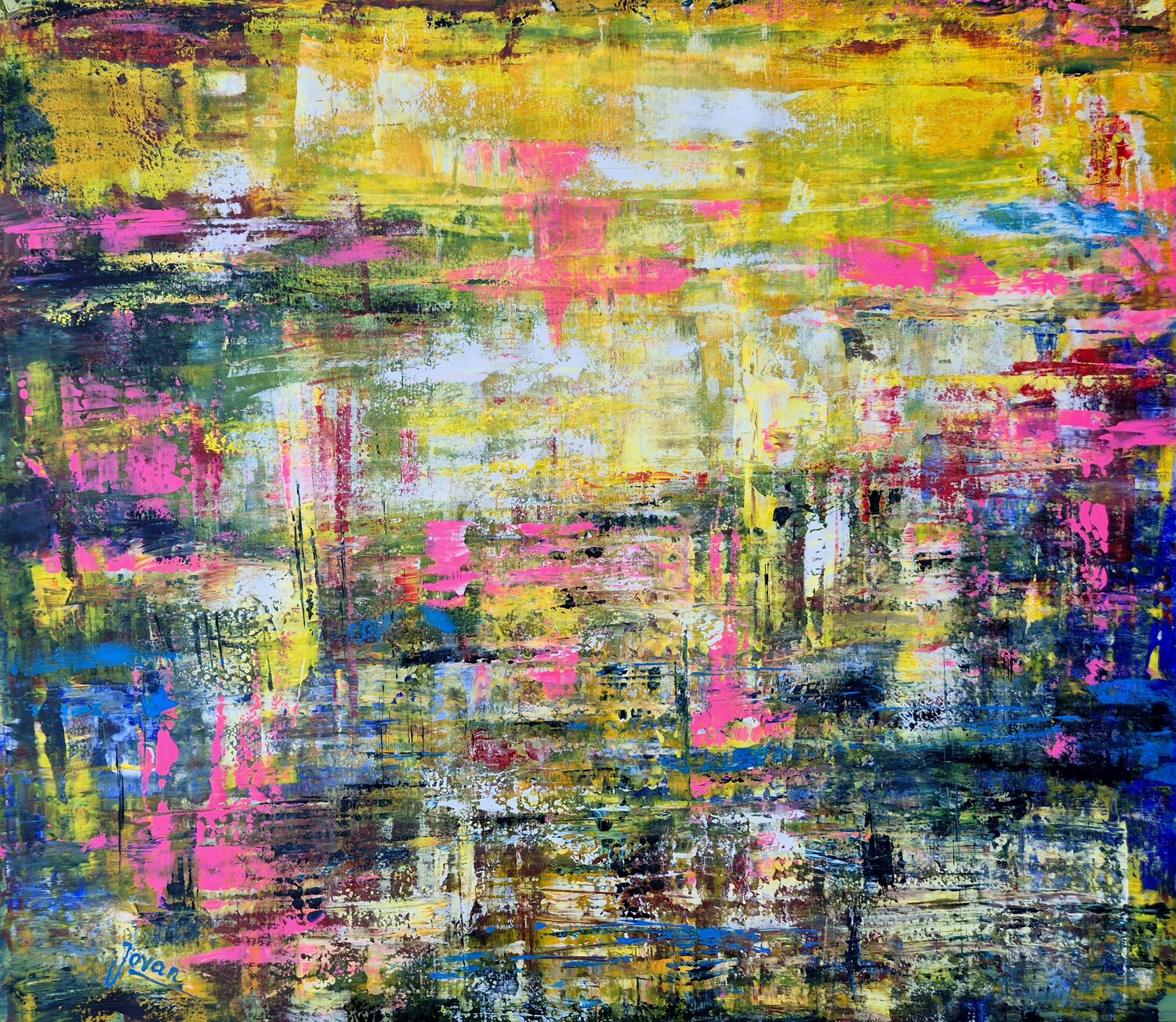 Dreams of Gerhard Richter Jovan Srijemac Originalgemälde zu verkaufen