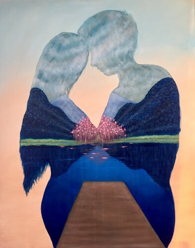 Cherry-shing you by Cæsiliæ, Painting for Sale on Select