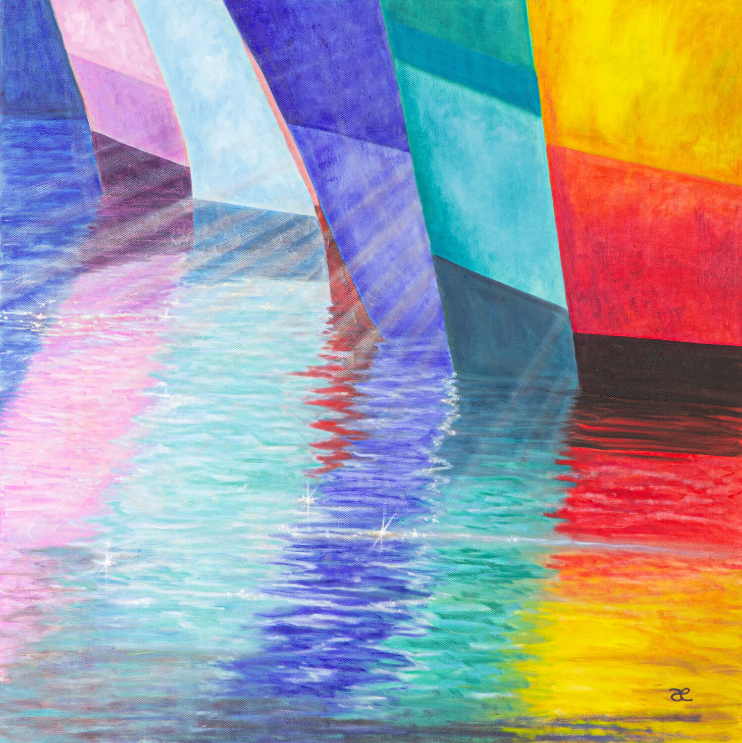 Around the world Cæsiliæ Original painting for sale