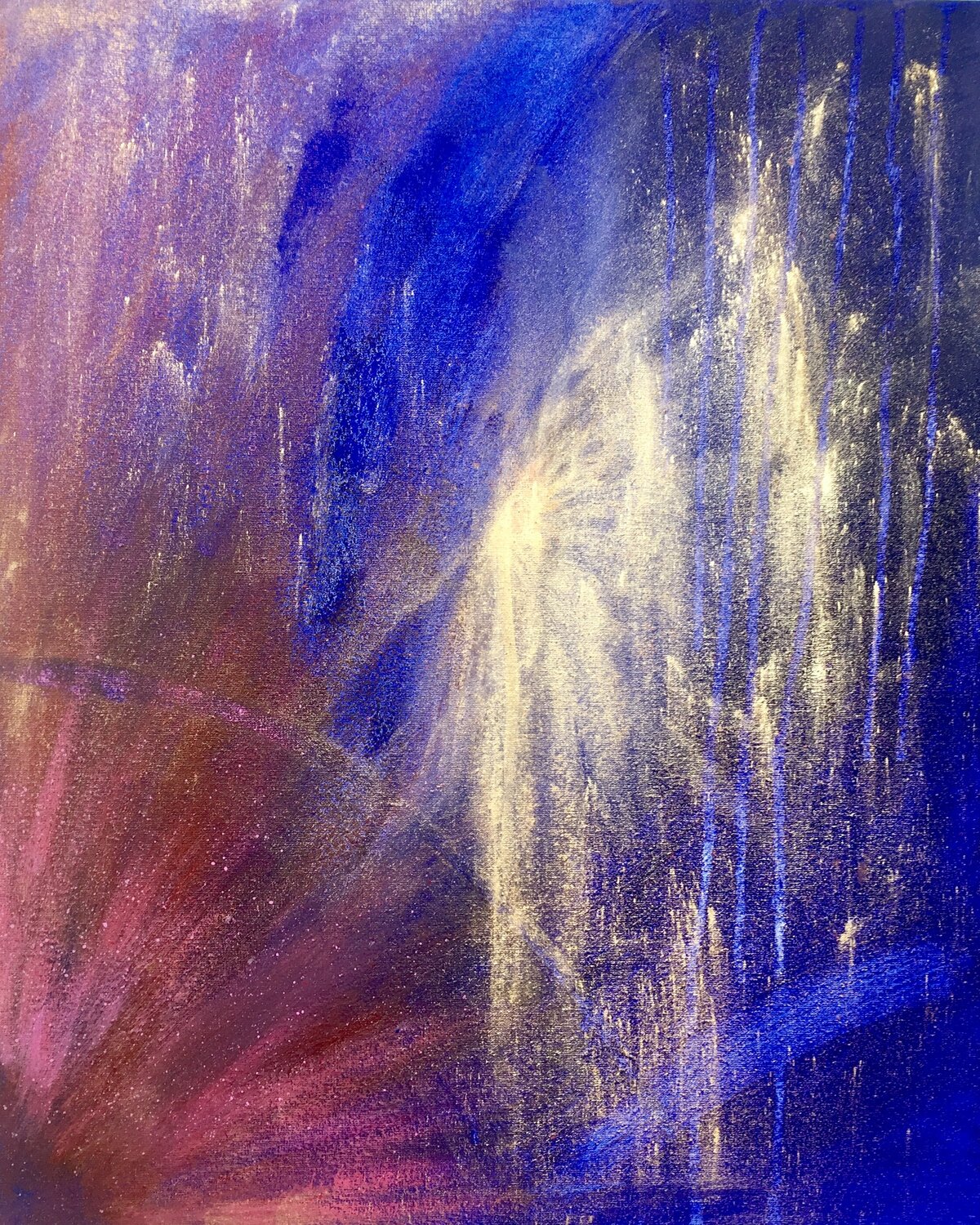 Firework promesses Cæsiliæ Original painting for sale