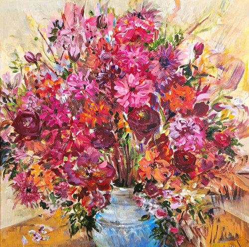Bouquet of flowers by Irina Laube, Painting for Sale on Select