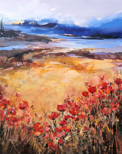 Summer in the mountains III by Irina Laube, Painting for Sale on Select