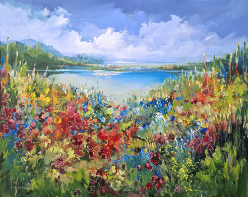 Blooming summer by Irina Laube, Painting for Sale on Select