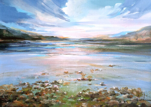 Echoes of a Quiet Shore by Irina Laube, Painting for Sale on Select
