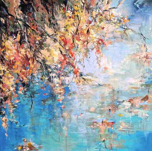 Reflections of Happiness by Irina Laube, Painting for Sale on Select
