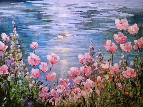 Reflection of Spring by Irina Laube, Painting for Sale on Select