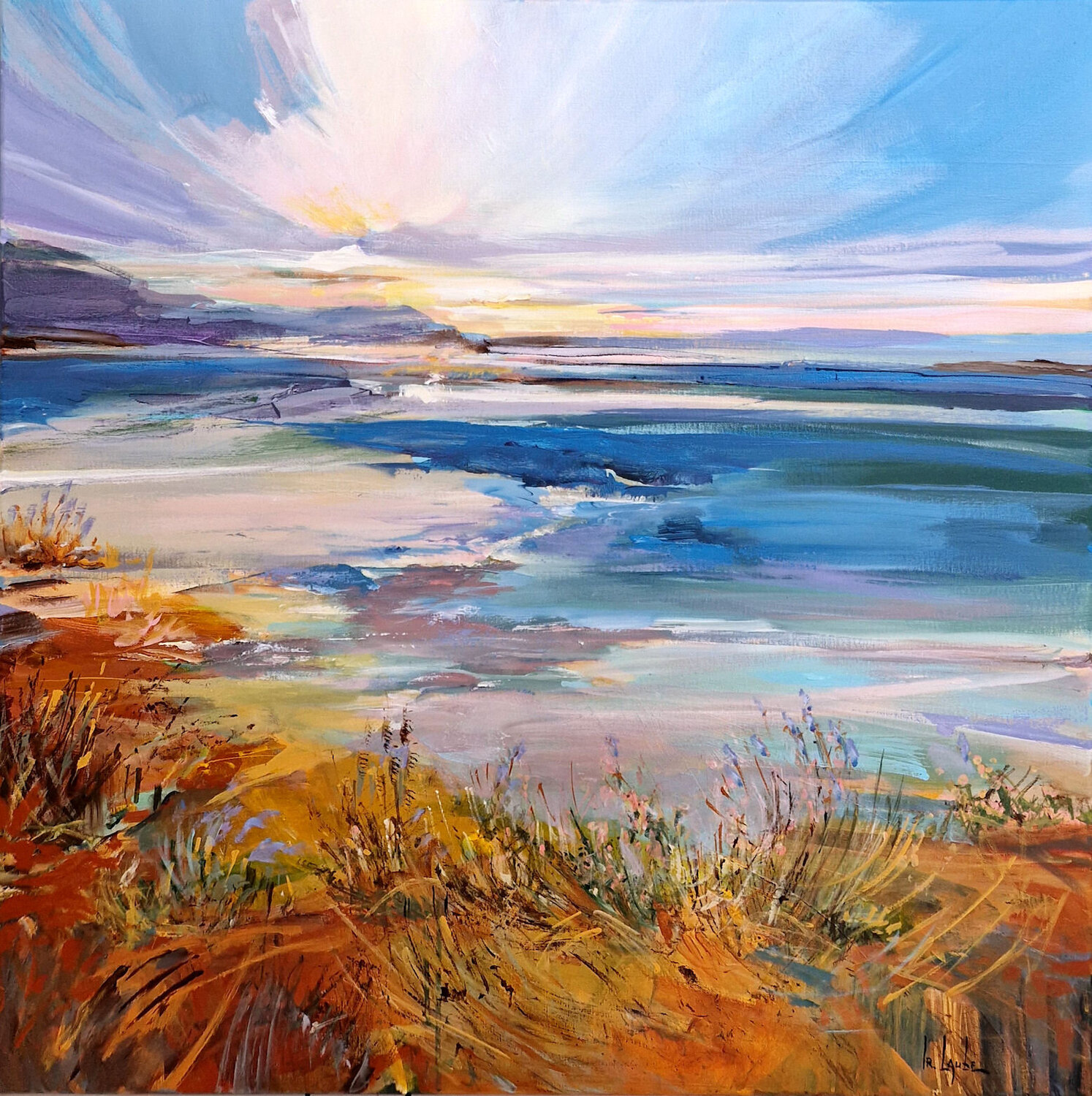 Warm evening Irina Laube Original painting for sale