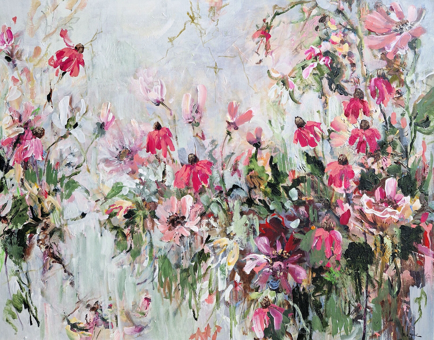 Wild flowers Irina Laube Original painting for sale