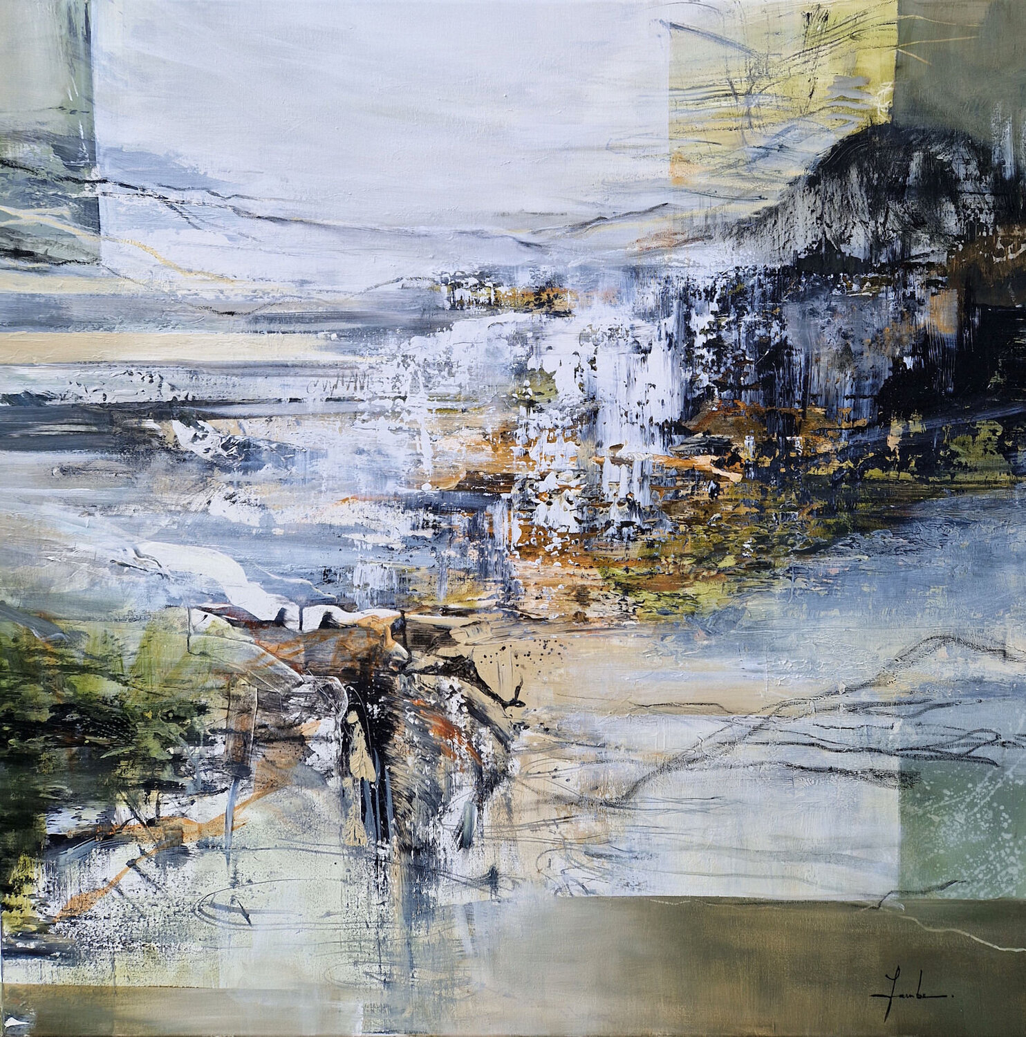 Autumn Day Irina Laube Original painting for sale