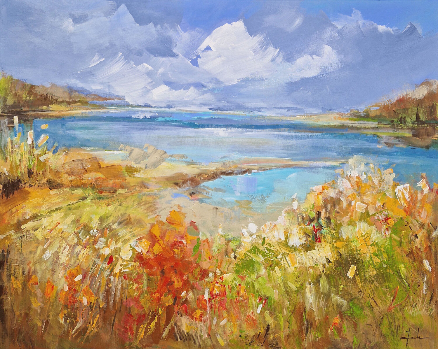 Touch of the Wind Irina Laube Original painting for sale